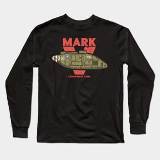 MARK V LANDSHIP - WW1 Tank Long Sleeve T-Shirt